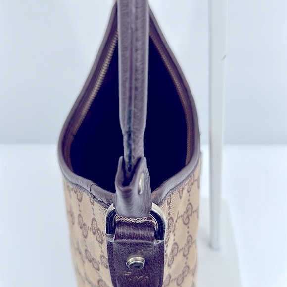 Authentic GUCCI Abbey GG Monogram Hobo- Tan - Picture 10 of 17